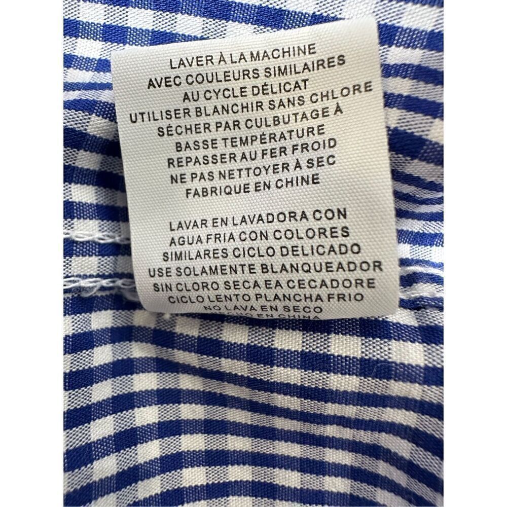Nick Graham men’s stretch modern fit blue flip cuff shirt size XL TG #29-1298 - Picture 6 of 6